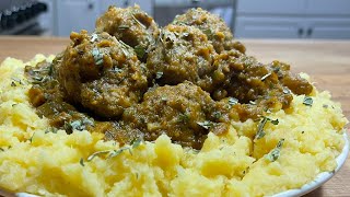 Meatballs amp Mashed Rutabaga Nightshade amp Dairy Free [upl. by Kristopher]