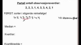 Statistikk 2P ikkeklassedelt [upl. by Kameko]