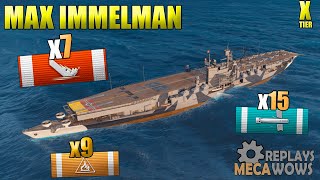 AirCraft Carrier Max Immelmann 7 Kills amp 135K Damage  World of Warships [upl. by Manya]