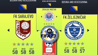 Bosnia and Herzegovina MTEL League in FIFA 23 [upl. by Lrak]