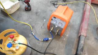 HVAC Refrigerant Recovery Machine Hose Tank amp Tool Setup and Procedure [upl. by Edwina]