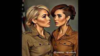 1960s Two Female Soldiers Share a Kiss A Historic Moment kiss love [upl. by Rehpotsyrk]