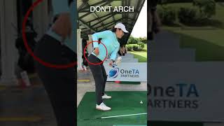 DONT ARCH golfswing golftips golfer shorts [upl. by Wiener301]