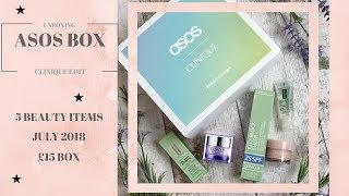 ASOS July 2018 Monthly Beauty Box Unboxing [upl. by Song912]