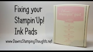 StampinUp Ink Pads  Quick Fix with Dawn [upl. by Jamin152]