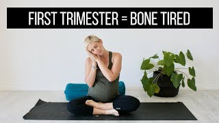 First Trimester Pregnancy Yoga for Exhaustion [upl. by Paola]