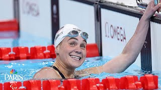 Shark attack survivor Ali Truwit breaks American record wins silver in 400 free  NBC Sports [upl. by Angelia]