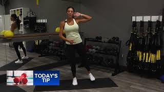 Fitness tip Standing crunch [upl. by Haldas]