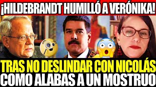 CÉSAR HILDEBRANDT HUMILLÓ A VERÓNIKA MENDOZA TRAS NO DESLINDAR DEL DICTADOR NICOLÁS MADURO [upl. by Paxton]