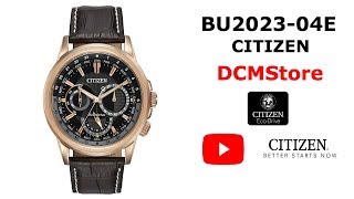 BU202304E Citizen EcoDrive Calendrier Black Dial [upl. by Irehj]