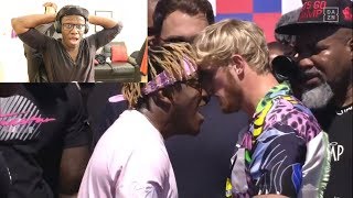 REACTING TO KSI VS LOGAN PAUL 2 PRESS CONFERENCE [upl. by Veron]