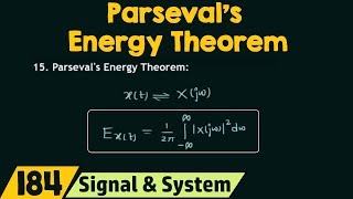 Parsevals Power Theorem [upl. by Skricki]