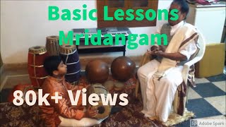 Mridangam Classes  Basic lesson  T R Dhandapany [upl. by Pedrick]