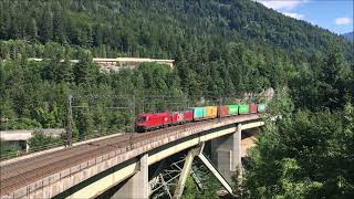 Eisenbahnvideo Thörl Maglern  Tarvis ÖsterreichItalien [upl. by Bluma]