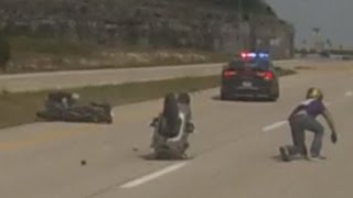 Motorcycle VS Cops POLICE CHASE Street Bike RUNNING From Cop Messing With SHERIFF 2019 [upl. by Hayikat941]