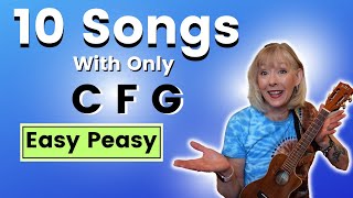 10 Easy Ukulele Songs Using Only 3 Chords Tutorial and Play Along [upl. by Airasor504]