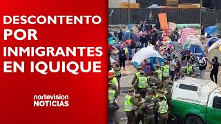 DESCONTENTO POR INMIGRANTES EN IQUIQUE [upl. by Anyar]