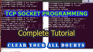 TCP Socket Programming  Socket Programming in C  TCP Socket Program with Easy Explanation [upl. by Arlena582]