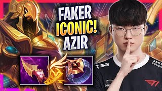 FAKER BRINGS BACK HIS ICONIC AZIR  T1 Faker Plays Azir MID vs Kassadin  Season 2023 [upl. by Aihsemot]