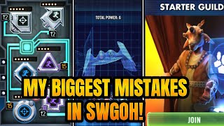 Learn From My Mistakes My 3 Biggest Regrets In SWGOH [upl. by Bust]