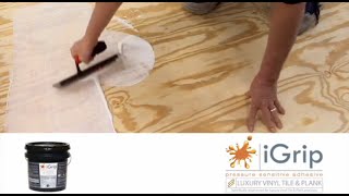 IVC LVT iGrip Glue Down Installation with Trowel  Full Video [upl. by Zitah927]