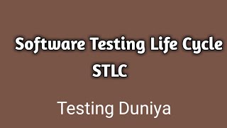 Software Testing Life Cycle  STLC [upl. by Bernie868]