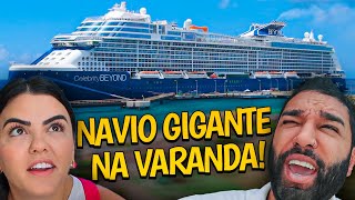 UM NAVIO GIGANTE PAROU NA NOSSA VARANDA [upl. by Lenwood]