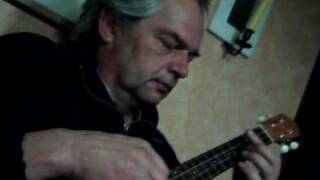 Tarrega Estudio E minor  ukulele etude A minor [upl. by Bard]