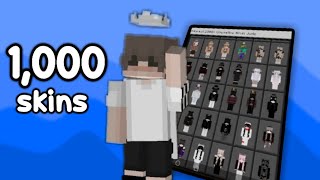 ✅ 1000 cosmetics skin pack 🔥 MCPEMCBE 120 WORKS ON HIVE [upl. by Oisangi]