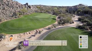 Troon North Golf Course  Pinnacle Course  Aerial Flyover Tour [upl. by Eceinaj]