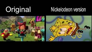 Roblox Anthem Video Comparison  Original vs Nickelodeon version [upl. by Alac]