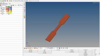 tensile test for abaqus analysis using hypermesh 01 [upl. by Ky]