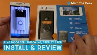 Ring Doorbell Unboxing Step by Step Install amp Review [upl. by Xanthe]