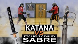 1796 Light Cavalry SABRE vs KATANA [upl. by Alletneuq227]