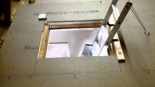 Aluminium Ladder Installation  Loft Ladder Scotland [upl. by Nivlen]