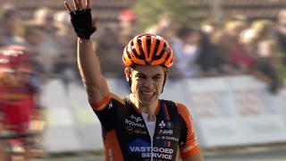 Race Highlights Wout Van Aert wint eerste manche bpost bank trofee in Ronse [upl. by Moises]