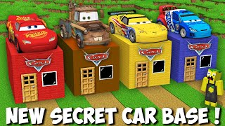 Secret McQuenn CARS HOUSE in Minecraft  VEHICLE BASE [upl. by Fougere498]