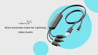 YEHUA RCA Conversion Cable for Lightning [upl. by Tower]