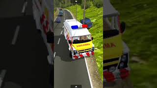 Truck big accedent emergency ambulance bussed gaming bussimulatorindonesia [upl. by Aenat977]