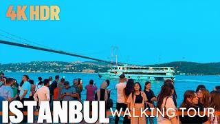 Ortakoy Istanbul in Stunning 4K HDR A Captivating Walking Tour Experience [upl. by Ricker]