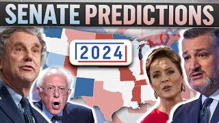 My FINAL Predictions for EVERY RACE on the 2024 US Senate Map [upl. by Marriott590]