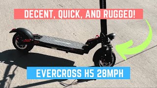 The Evercross H5 28mph 48v Scooter is QUICK and WellBalanced [upl. by Alair844]