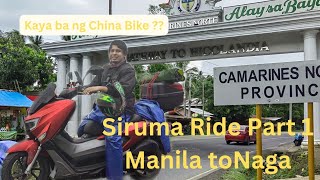 Manila to Naga Bicol Siruma Ride part 1 using my evo deluxe 150 [upl. by Irahs946]