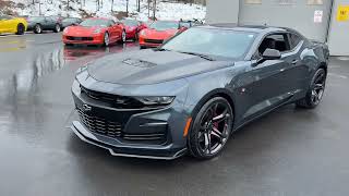 2019 Chevrolet Camaro 1SS 1LE Coupe Shadow Gray Metallic Recaro Seats 6 speed manual Only 4k mi [upl. by Willy]