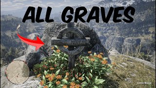 All 9 Graves In Red Dead [upl. by Hewet]