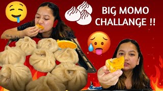 BIG MOMO EATING  मुखमा नअट्ने ठूलो मोमो  MOMO MUKBANG [upl. by Patti]