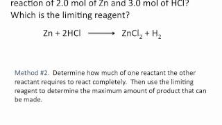 Limiting Reagent  Chemistry Tutorial [upl. by Nylsor]