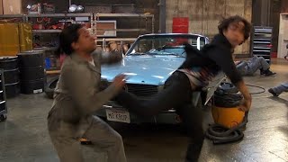 Milton and Jerry vs Car thieves  Kickin it 4K [upl. by Adaurd776]