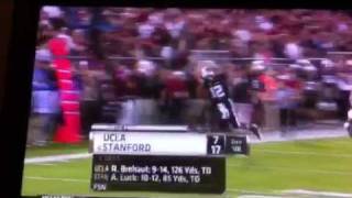 Stanford Cardinal Quarterback Andrew Luck Catches Pass OneHanded [upl. by Uthrop]