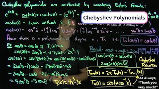 Chebyshev Polynomials [upl. by Nrubua]